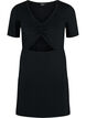 Lyhyt mekko aukkoyksityiskohdalla, Black, Packshot image number 0