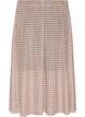 Ruutukuosinen mesh-midihame, Beige, Packshot image number 1