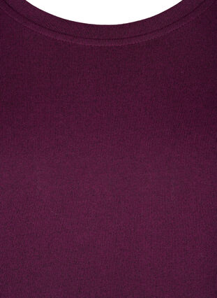 Pitkähihainen pusero koristehelmillä, Purple Melange, Packshot image number 2