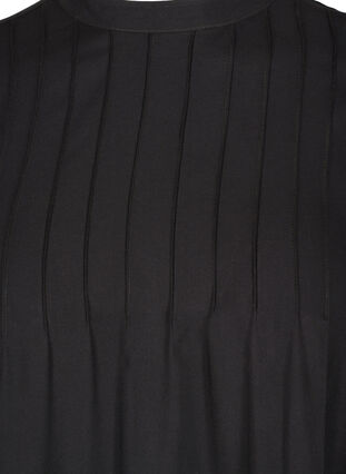 Viskoositunika 3/4-hihoilla , Black, Packshot image number 2