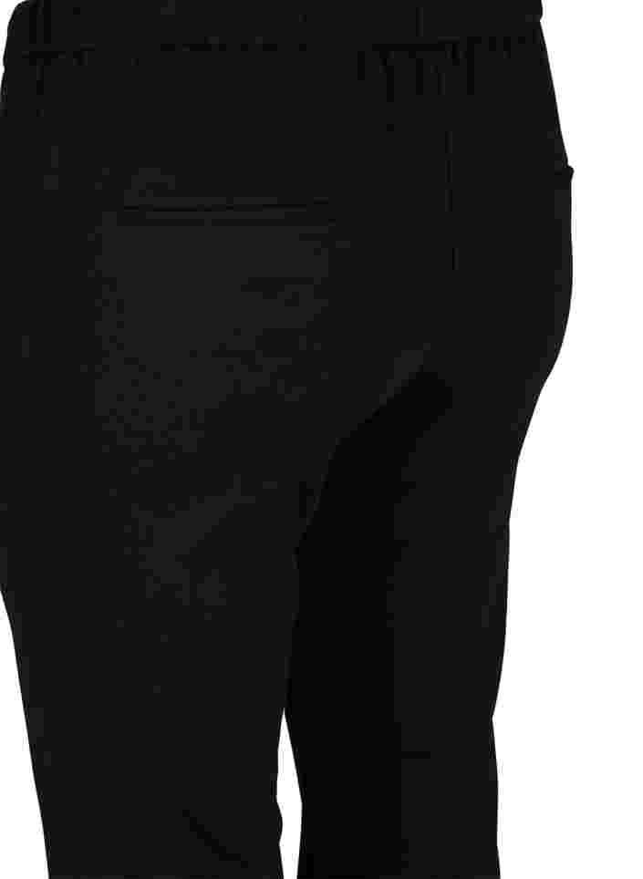 Leveälahkeiset housut, Black, Packshot image number 3