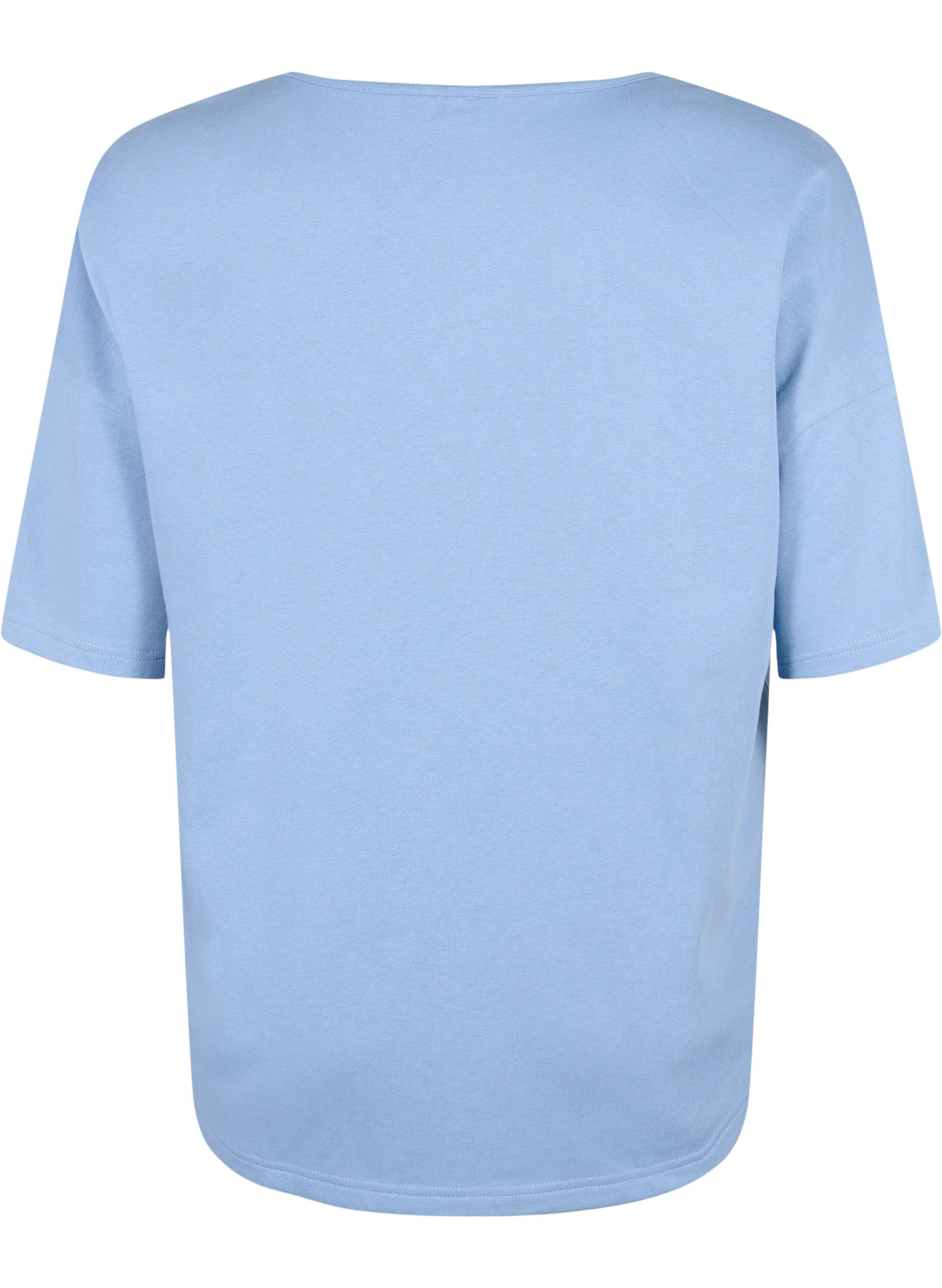 Zizzi Pusero 1/2-hihoilla, Faded Denim, Packshot image number 1