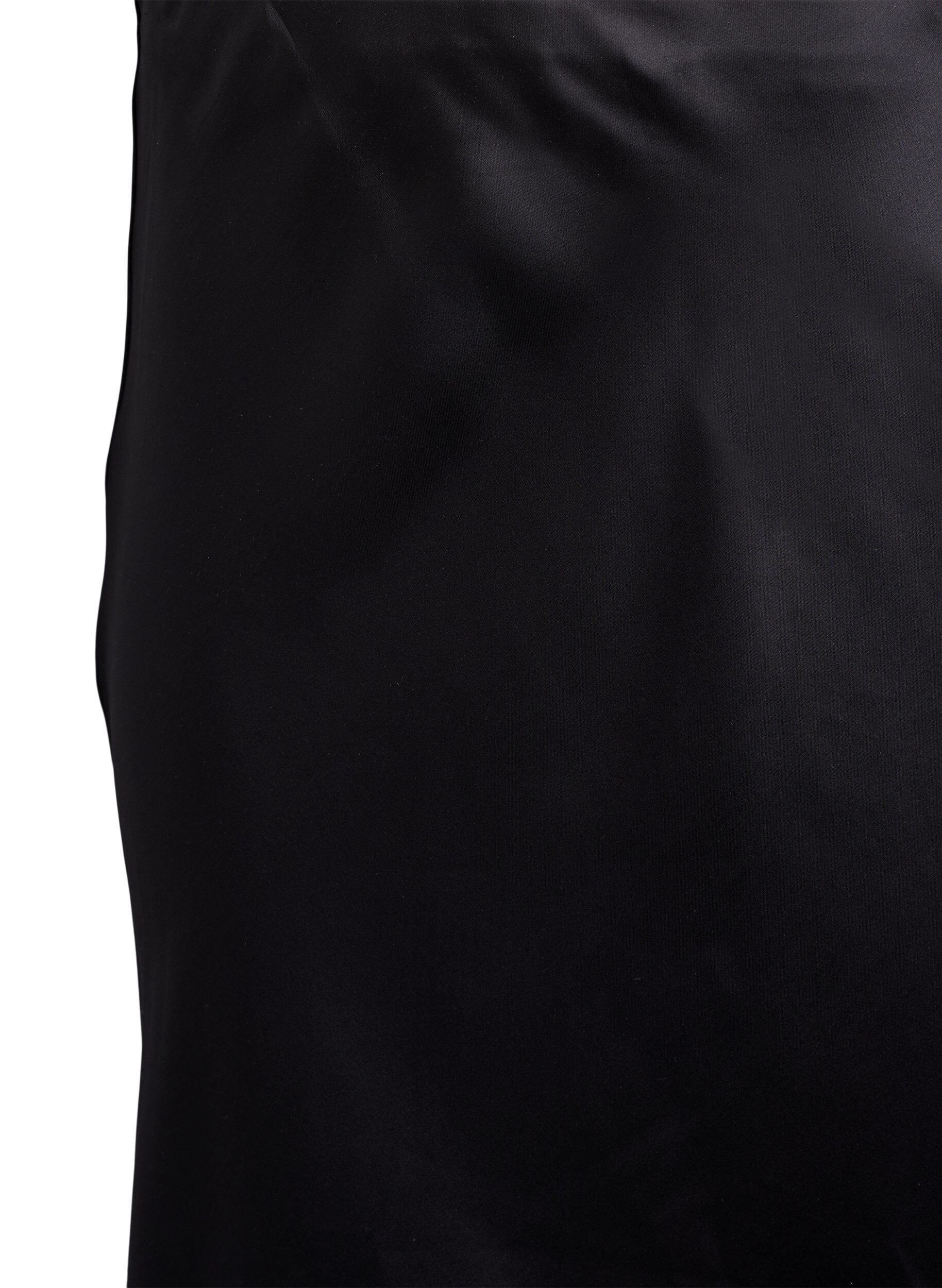 ZizziSatiininen midi-hame, Musta, Packshot image number 2