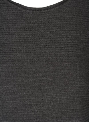 Neulepusero joustinneuleella pääntiessä, Dark Grey Melange, Packshot image number 2
