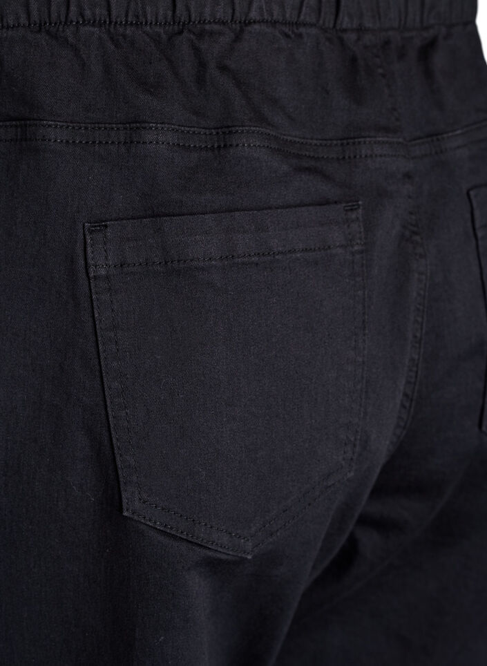 Denimhousut taskuilla, Musta, Packshot image number 3