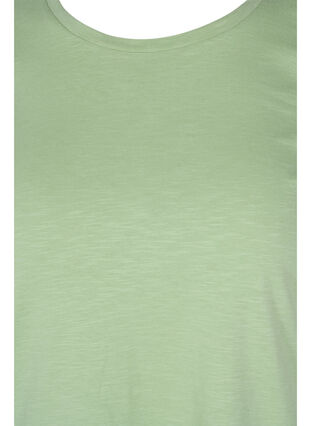 2 lyhythihaista t-paitaa puuvillasta , Navy B/Reseda, Packshot image number 3