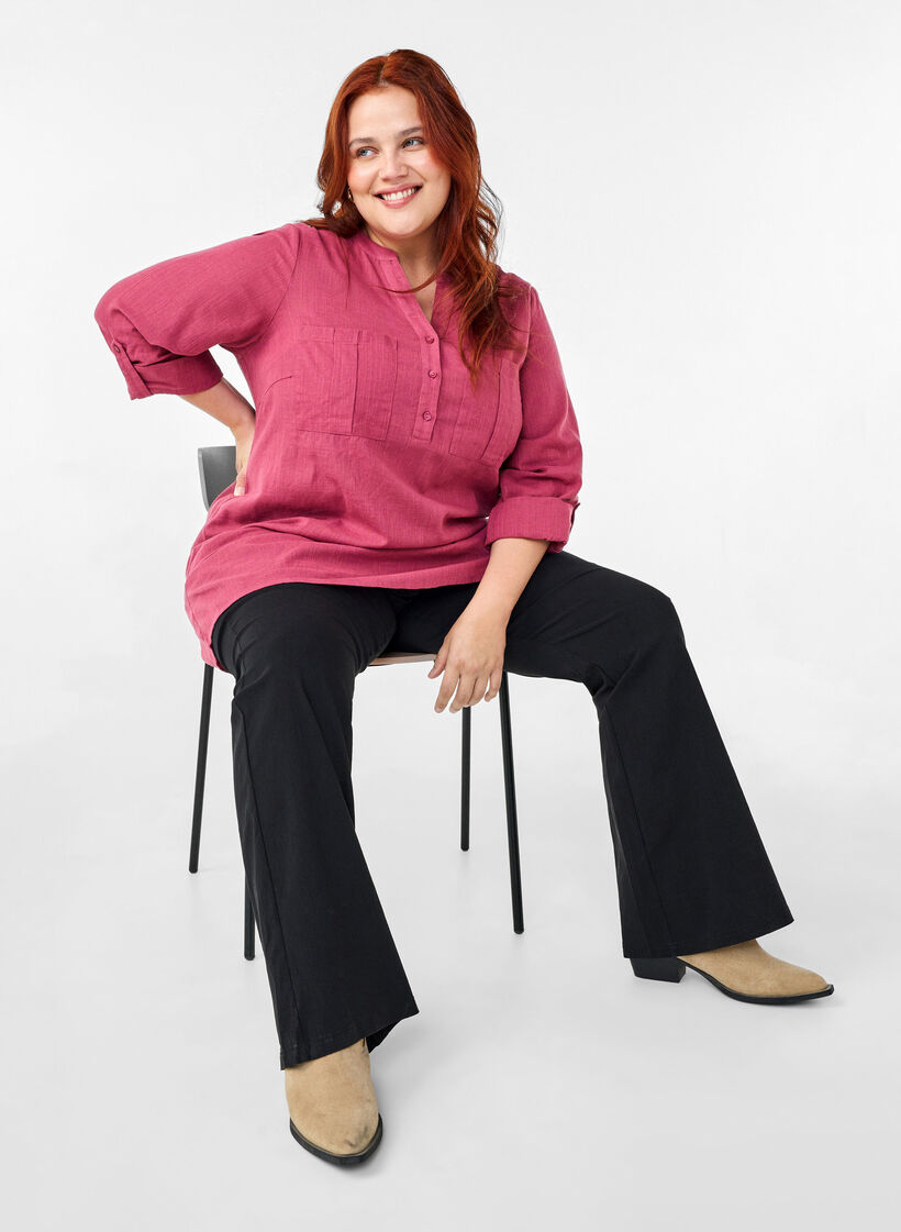 Puuvillatunika 3/4-hihoilla, Malaga, Image image number 0