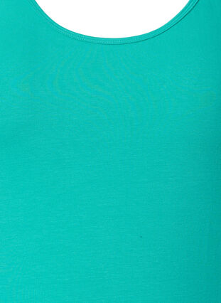 Yksivärinen perus paita puuvillasta, Aqua Green, Packshot image number 2