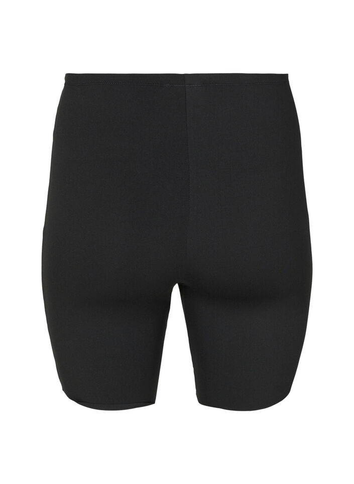 Kevyesti muotoilevat shortsit korkealla vy&ouml;t&auml;r&ouml;ll&auml;, Musta, Packshot image number 1