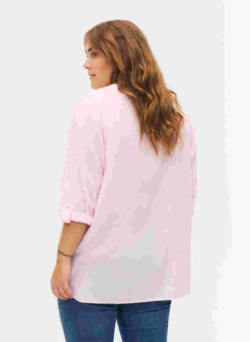 Puuvillapusero pitsiyksityiskohdilla, Pink-A-Boo, Model image number 1