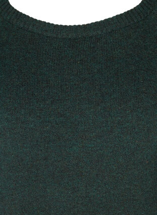 Pitkähihainen neulemekko pyöreällä pääntiellä, Darkest Spruce Mel, Packshot image number 2
