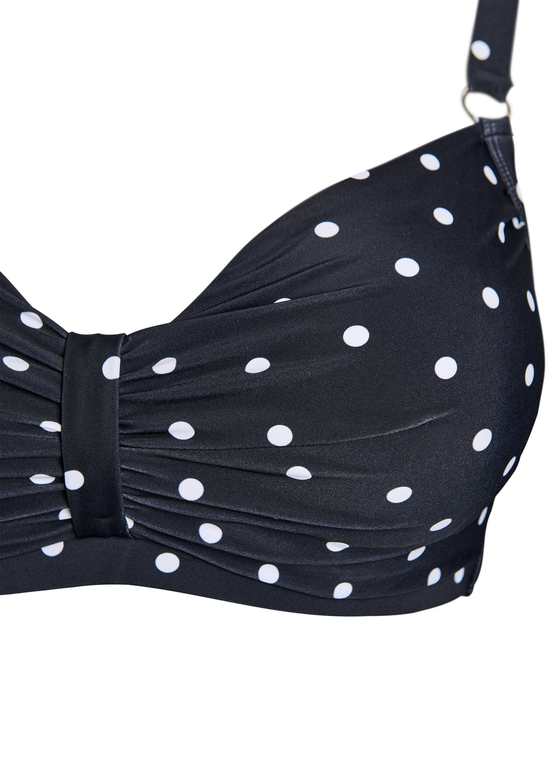 ZizziKaarituelliset bikiniyl&auml;osa kuosilla, Musta, Packshot image number 2