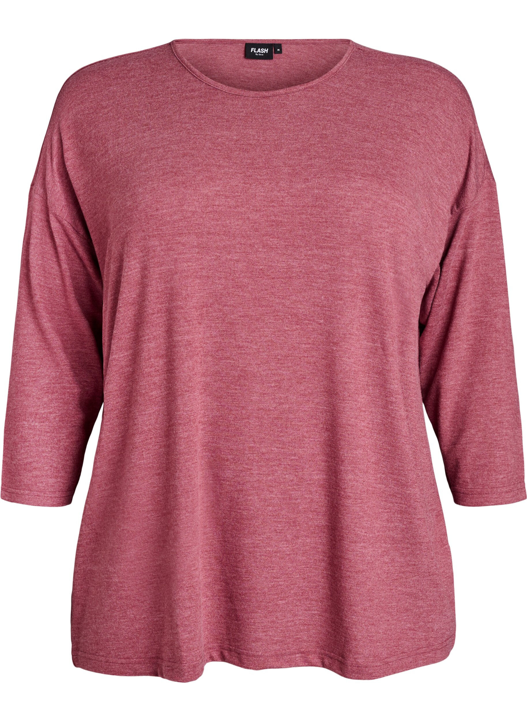 ZizziJersey -pusero 3/4-hihoilla, Punainen, Packshot image number 0