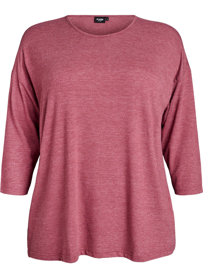 Jersey -pusero 3/4-hihoilla, Punainen, Packshot image number 0