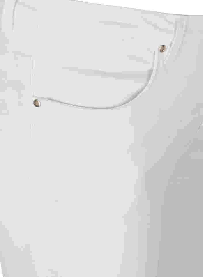 Korkeavyötäröiset super slim Amy farkut, Bright White, Packshot image number 2