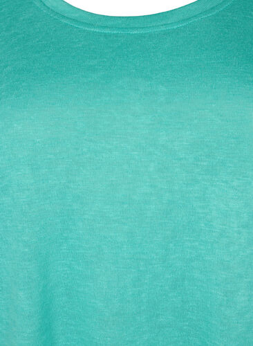 Pusero 3/4-hihoilla, Turquoise, Packshot image number 2