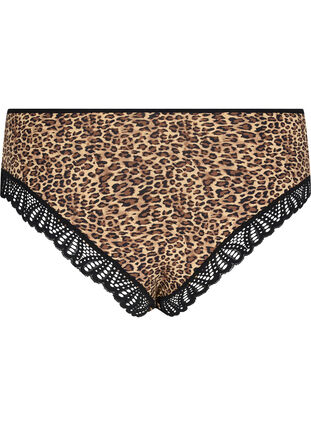 Alushousut leopardkikuosilla ja pitsillä, Leopard Print, Packshot image number 1
