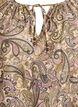 Paisley-kuvioinen viskoosipusero ny&ouml;rill&auml;, Keltainen, Packshot image number 2
