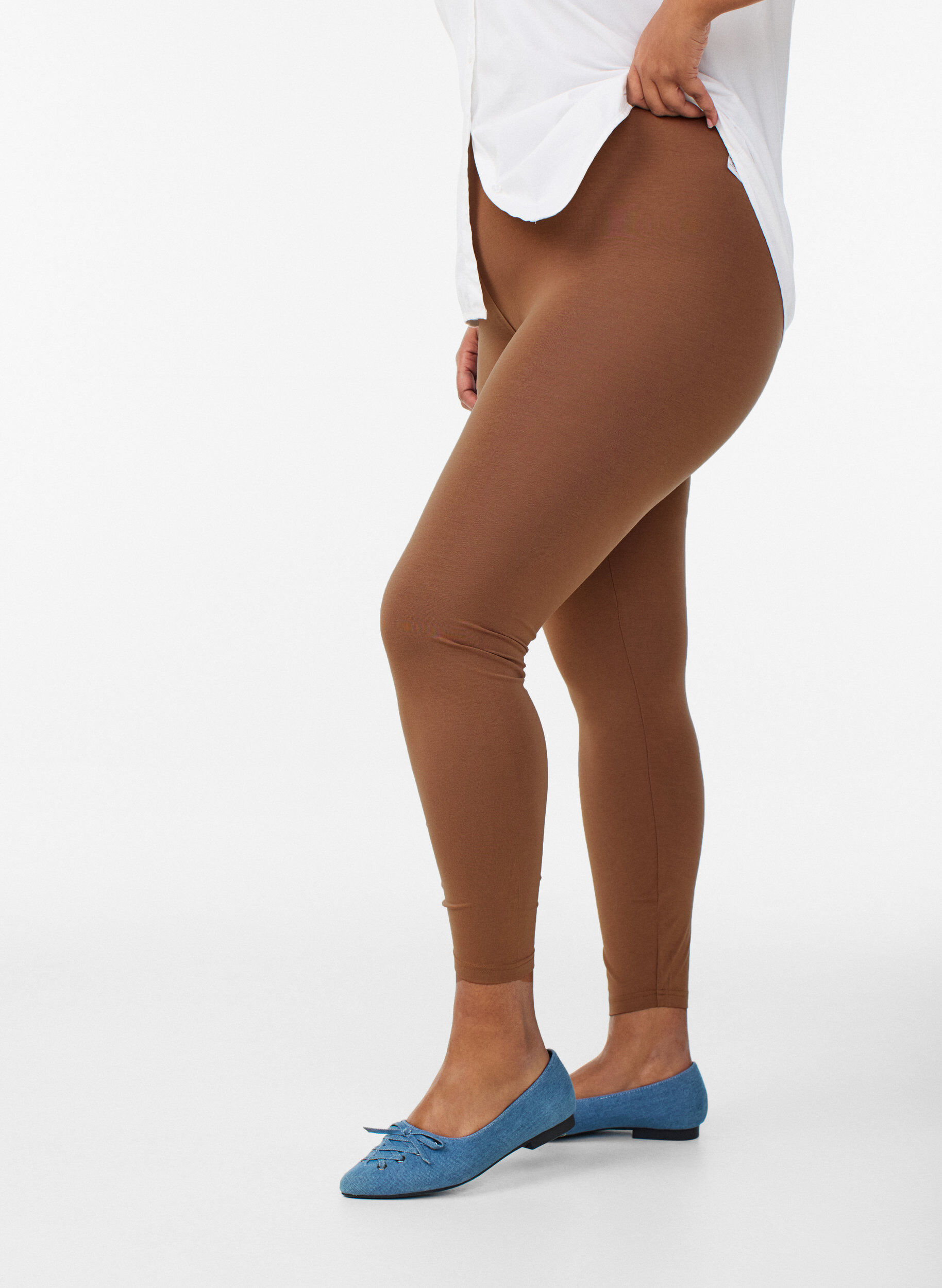 ZizziPeruslegginsit viskoosia, Ruskea, Model image number 0