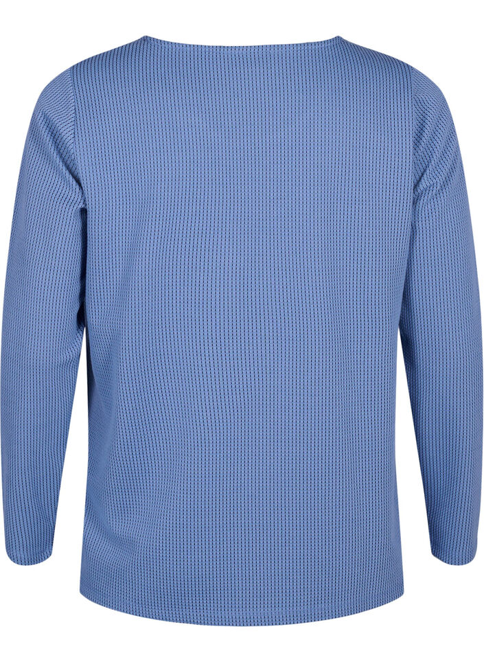 Teksturoitu A-linjainen pusero, Quiet Harbor, Packshot image number 1