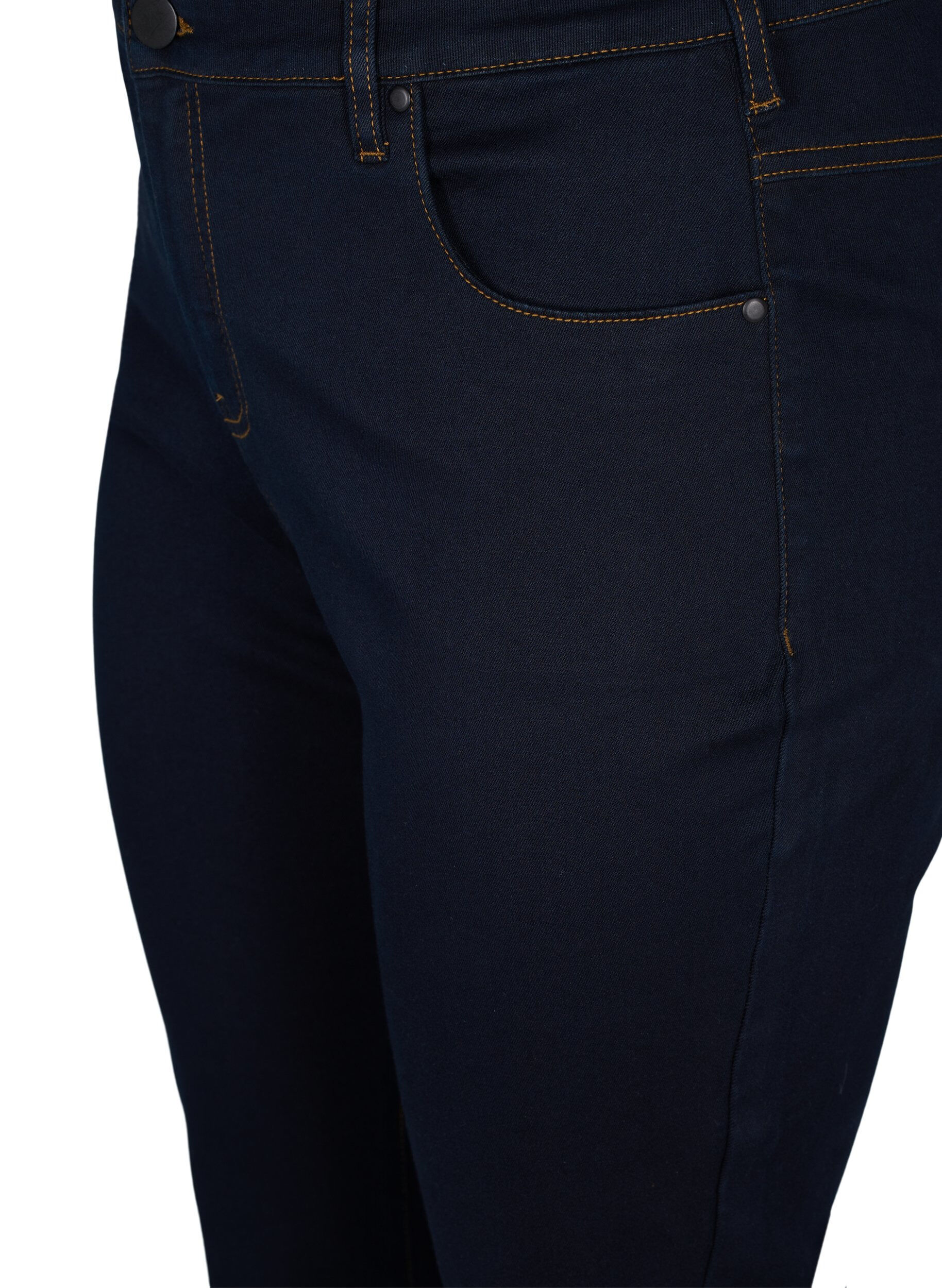 ZizziSlim fit Emily-farkut normaalilla vy&ouml;t&auml;r&ouml;ll&auml;, Sininen, Packshot image number 2