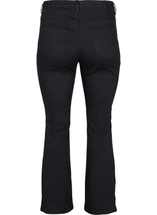 Ellen bootcut-farkut korkealla vyötäröllä, Black, Packshot image number 1