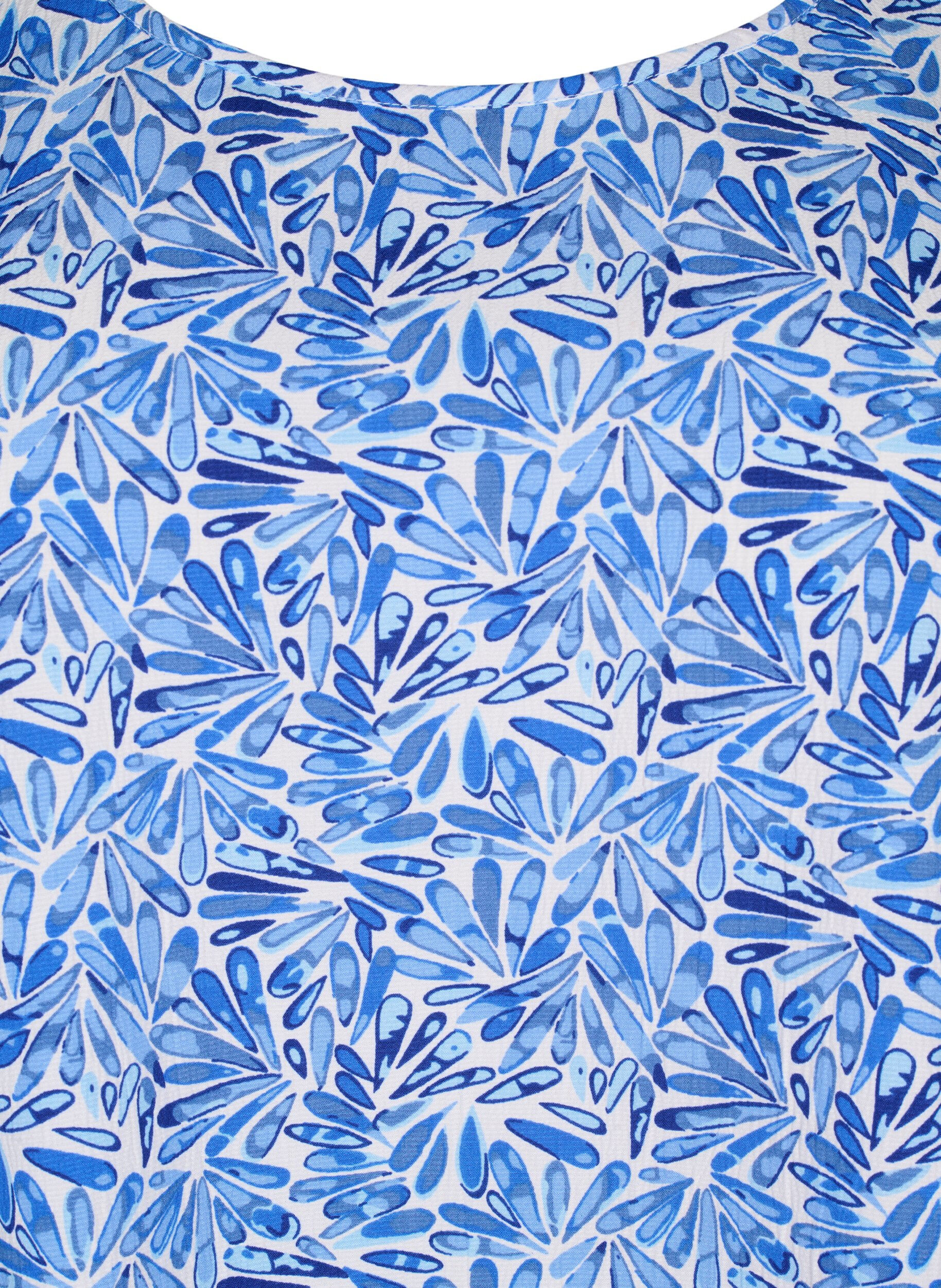 Zizzi Flash &ndash; hihaton toppi printill&auml;, Sininen, Packshot image number 2