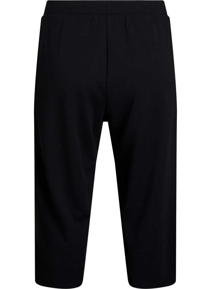 Korkeavy&ouml;t&auml;r&ouml;iset polvihousut rennolla istuvuudella, Musta, Packshot image number 1