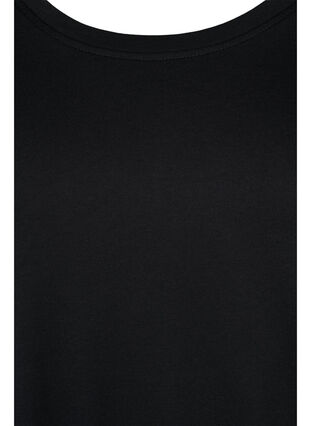 Lyhythihainen t-paita säädettävällä helmalla, Black, Packshot image number 2