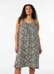 Midipituinen olkainmekko luomupuuvillaa, Musta, Model image number 0