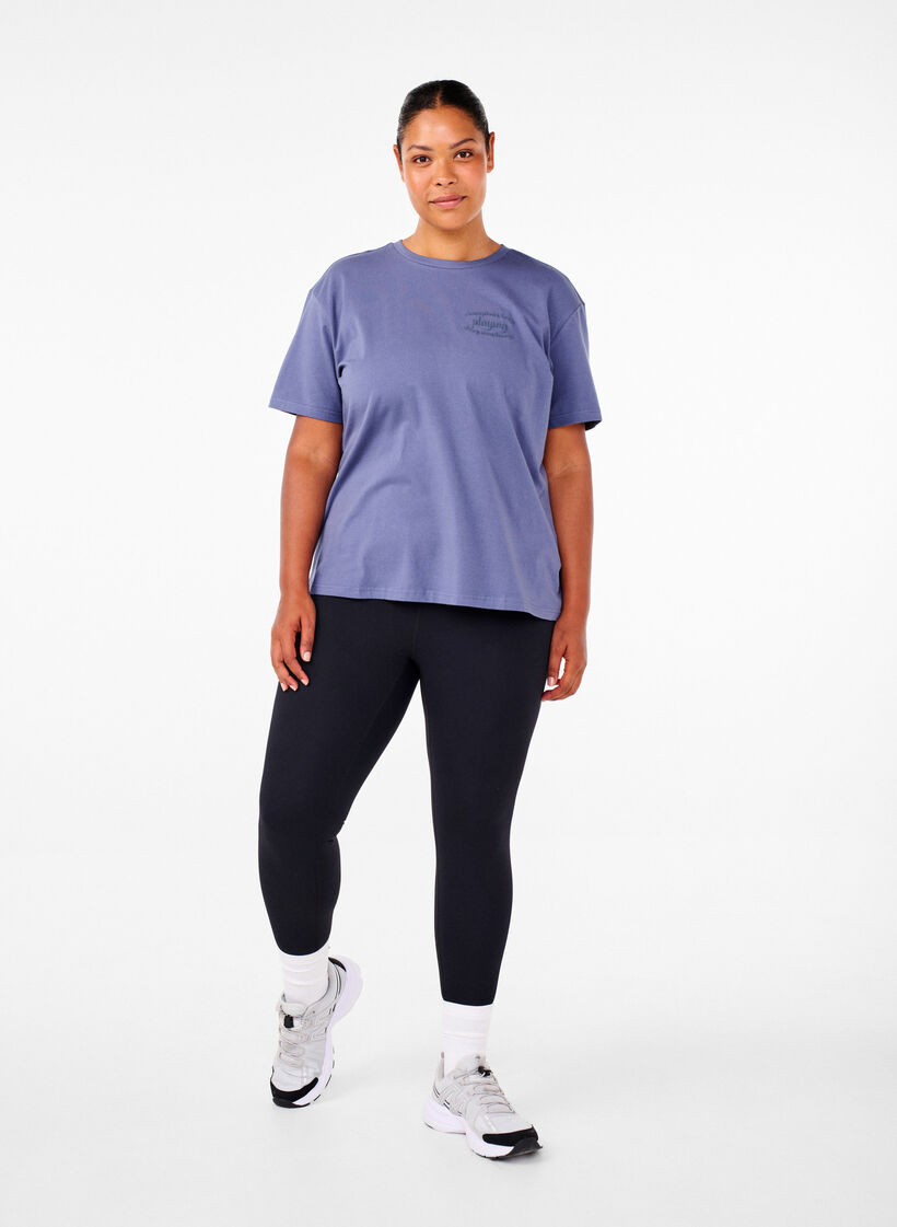 Sporttinen T-paita luomupuuvillasta, , Model image number 1