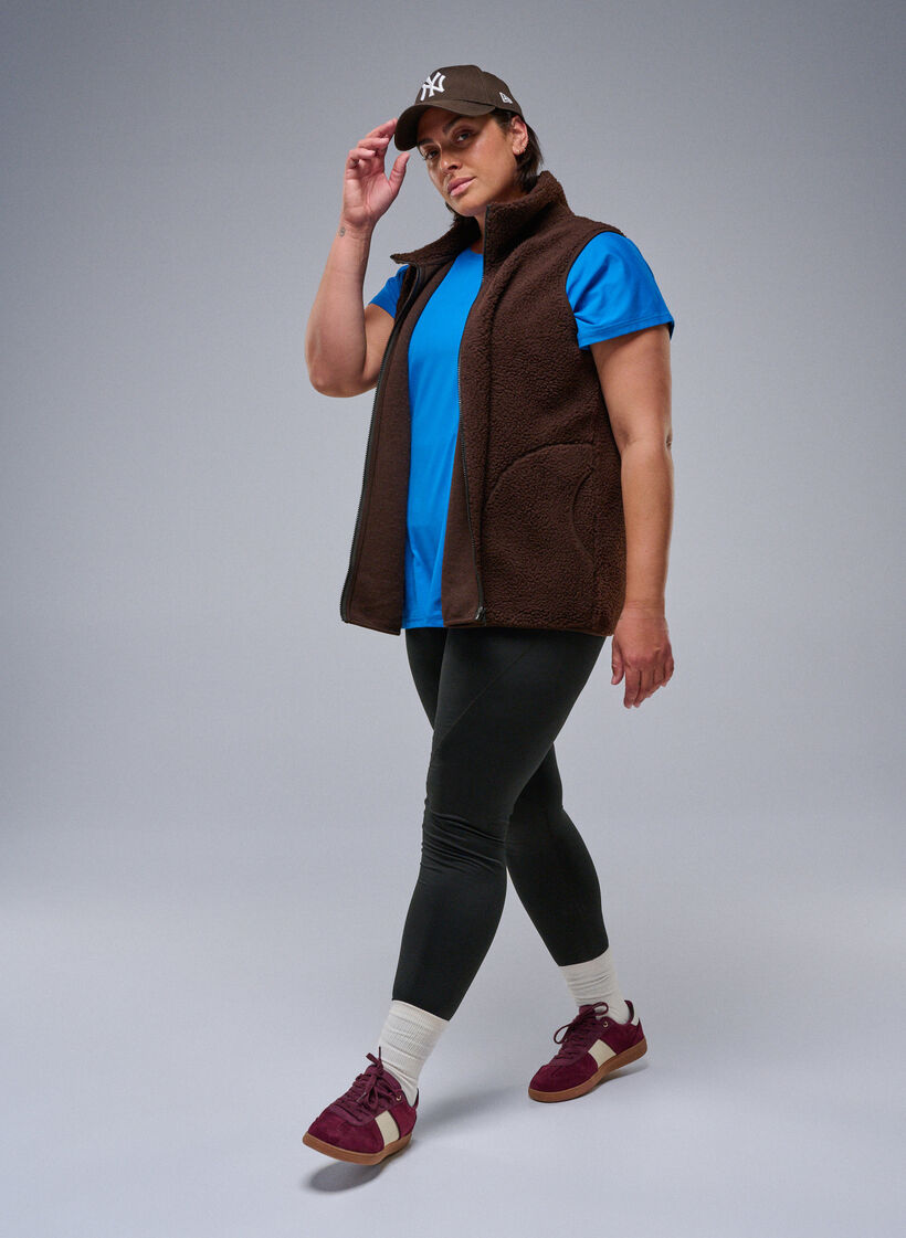 Treenilegginsit fleecevuorella, Musta, Image image number 0