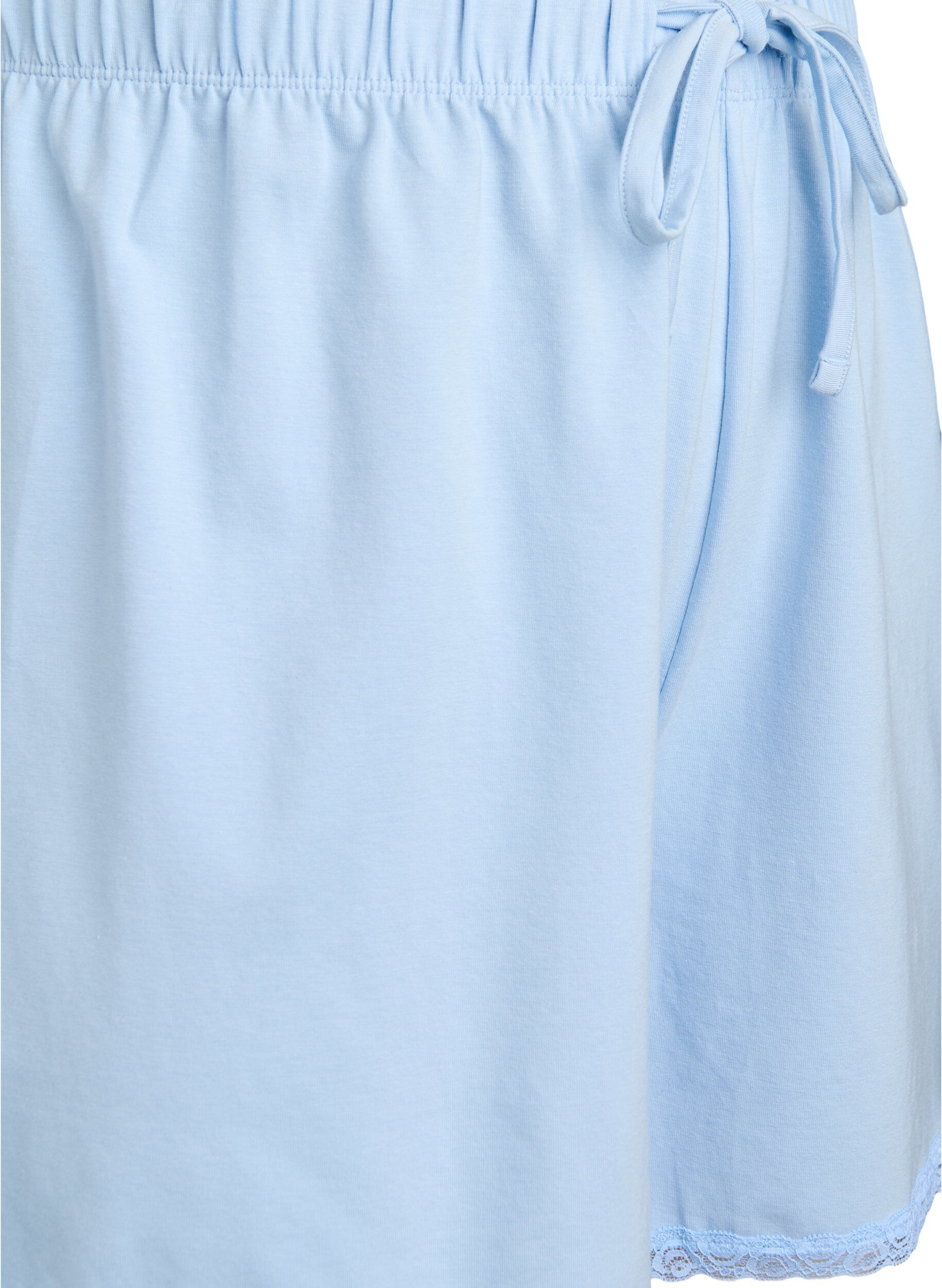 Zizzi Rennot shortsit modaalisekoitteesta pitsireunuksella, Dutch Canal, Packshot image number 2