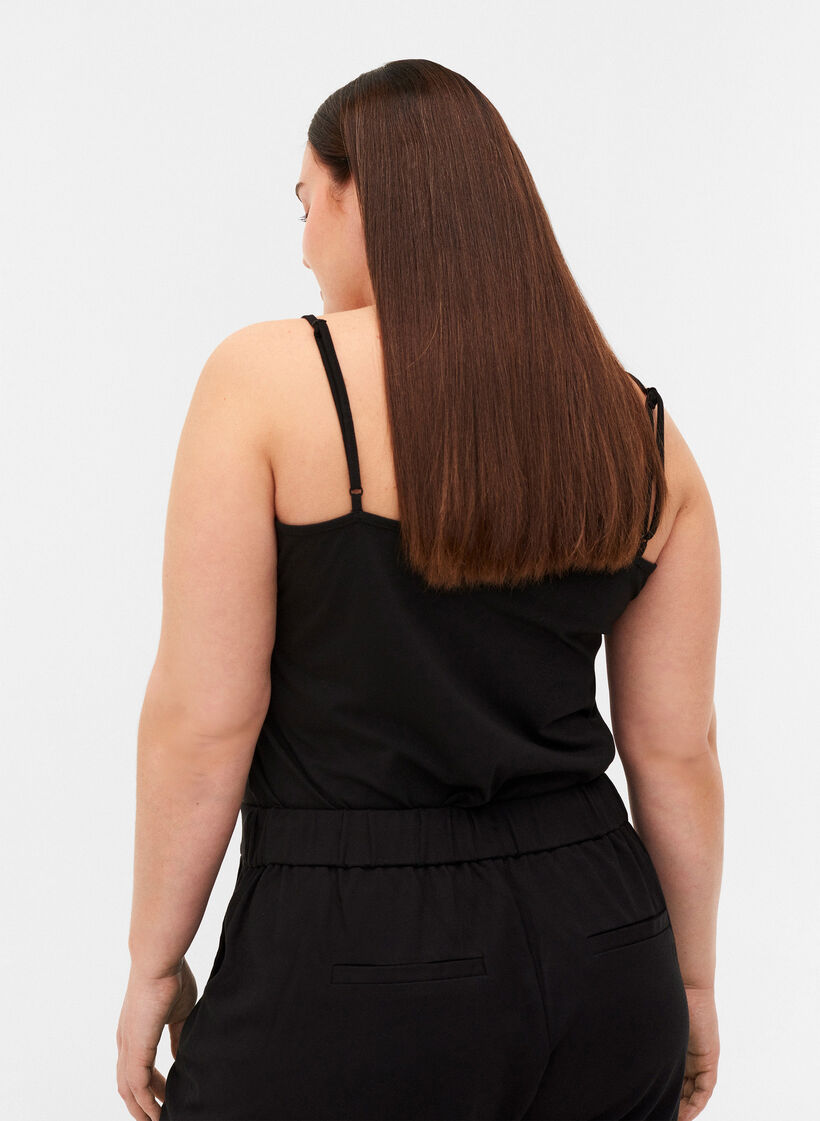 2 perustoppia puuvillasta , Black, Model image number 1