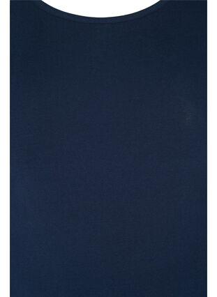 Puuvillapusero pitsillä ja 3/4-hihoilla, Navy Blazer, Packshot image number 2