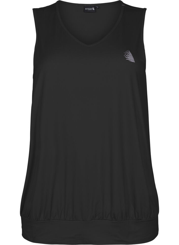 Hihaton treenitoppi balloon fit -mallissa, Black, Packshot image number 0