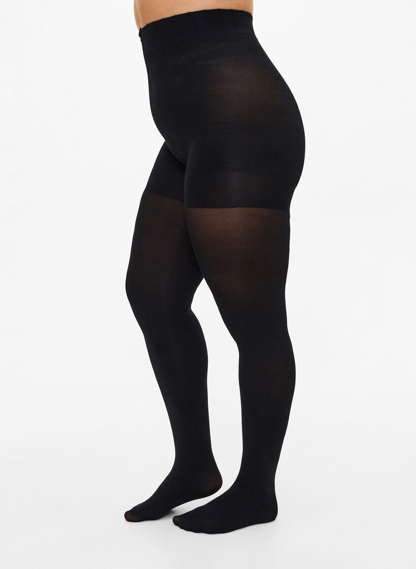 Sukkahousut 100 denieri&auml; push up -efektill&auml;, Musta, Model image number 0
