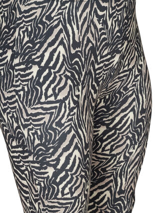 Pitkät legginsit seeprakuosilla , Black Zebra AOP, Packshot image number 2