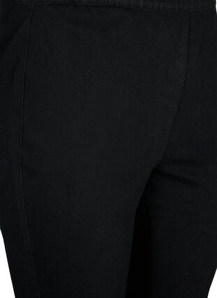 FLASH - Korkeavyötäröiset farkkucaprit slim fit -mallissa, Black, Packshot image number 2