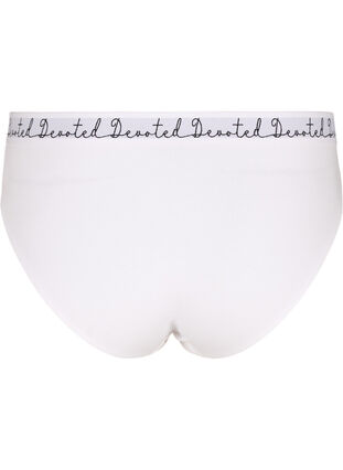 Puuvillaiset alushousut normaalilla vyötäröllä, Bright White, Packshot image number 1