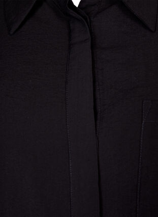 Pitkä paita viskoosisekoitteesta, Black, Packshot image number 2