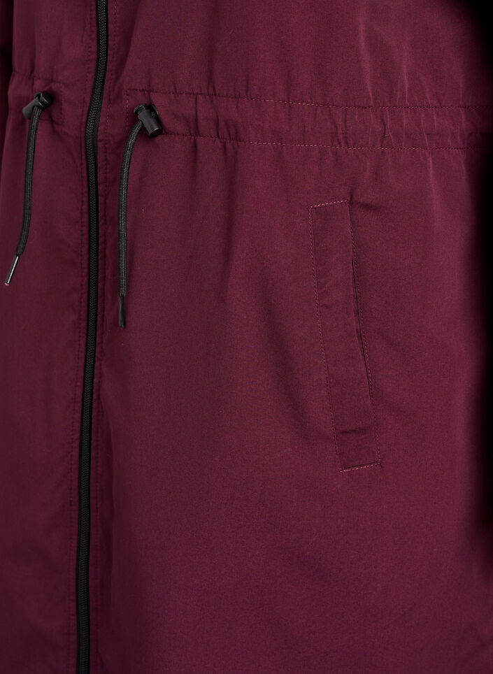 FLASH - Kevyt hupullinen parka, Punainen, Packshot image number 3