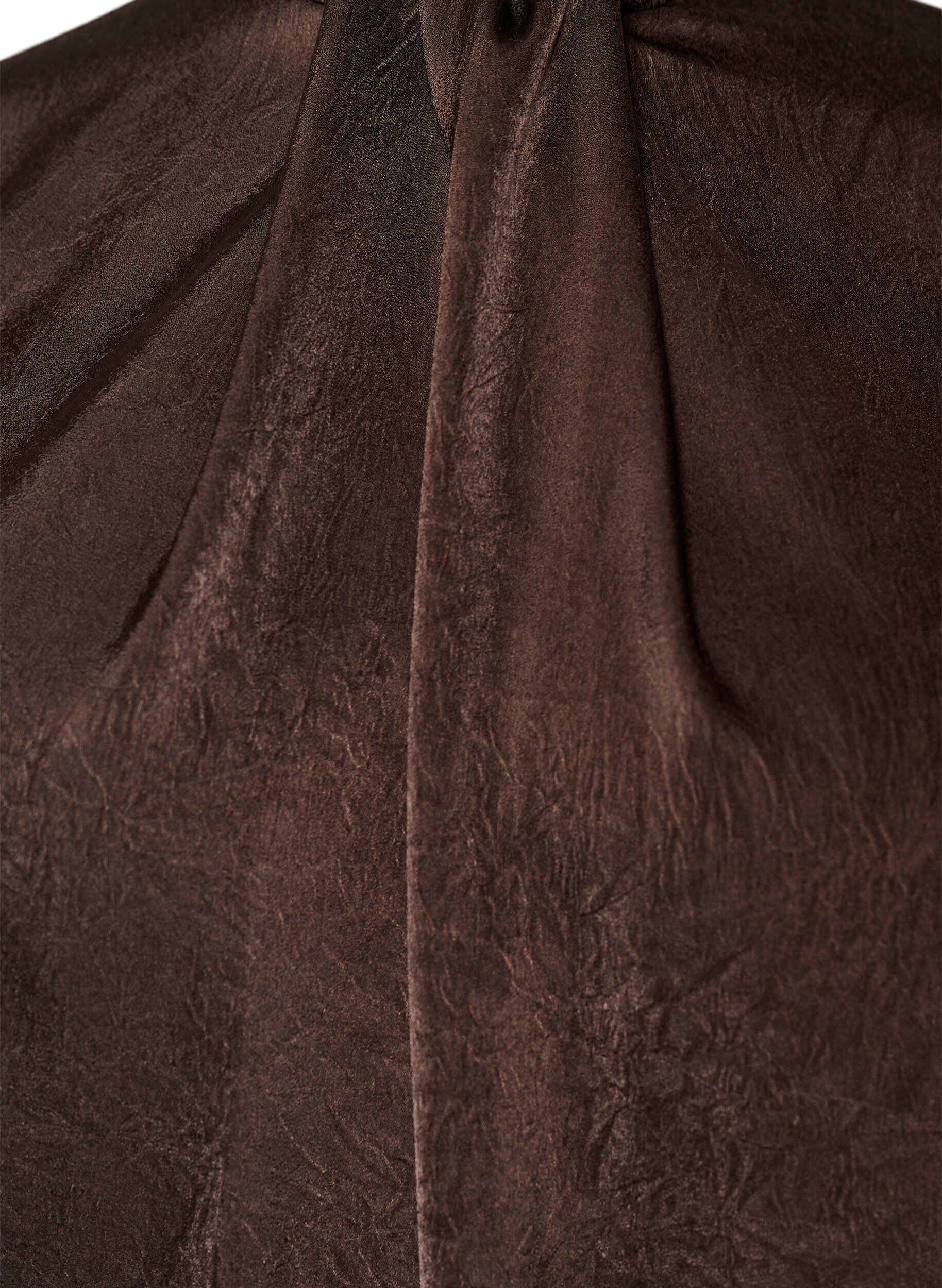 ZizziSatiinipusero pallomaisella mallilla, Ruskea, Packshot image number 2