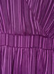 Polvipituinen mekko l&auml;pikuultavilla raidoilla ja kietaisuefektill&auml;, Violetti, Packshot image number 2