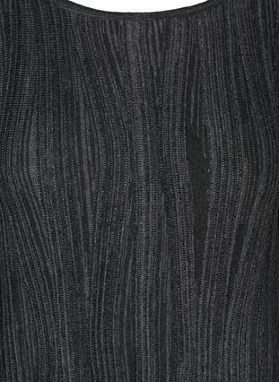 Pitkähihainen neulosmekko, Dark Grey Melange, Packshot image number 2