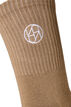 3-pack urheilusukkia logolla, Ruskea, Packshot image number 2
