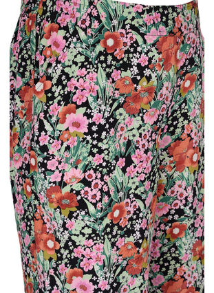 Kukalliset culottes-housut taskuilla, Green Flower AOP, Packshot image number 2
