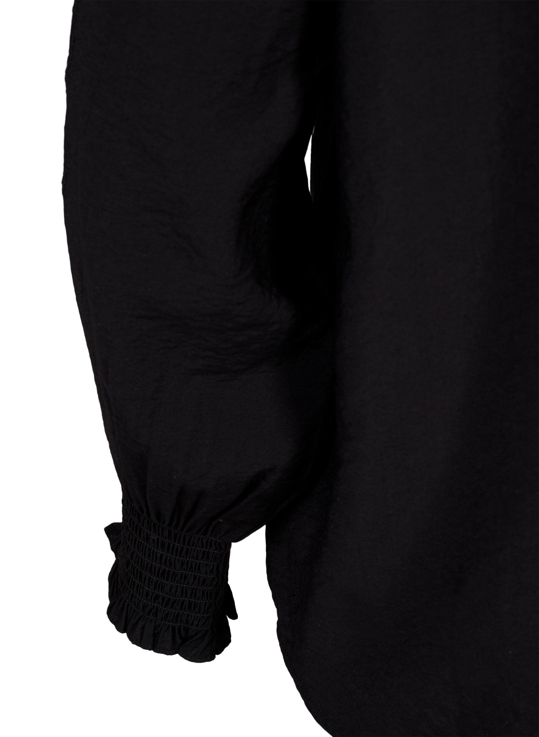 Zizzi Pusero, jossa on r&ouml;yhel&ouml;it&auml; ja englantilaista kirjailua, Black, Packshot image number 3