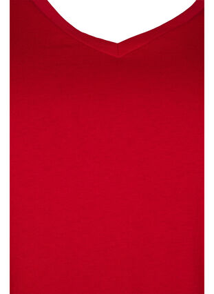 2 perus t-paitaa puuvillasta, Tango Red/Black, Packshot image number 2