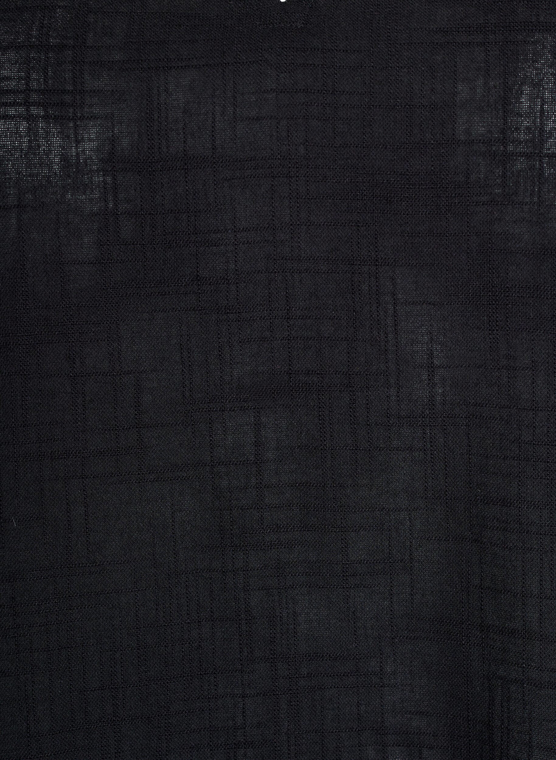 Zizzi V&auml;lj&auml; holkkihihainen pusero, Musta, Packshot image number 2